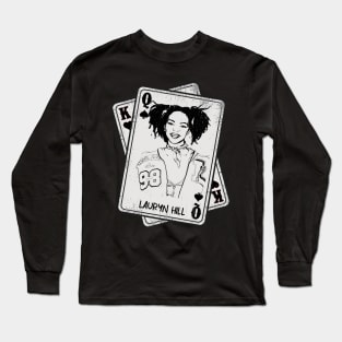 Retro Lauryn Hill 80s Card Style Long Sleeve T-Shirt